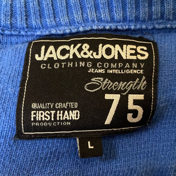 Jack and Jones Mens Size High Neck Zip Up Sweater/Cardigan Large - Picture 8 of 9